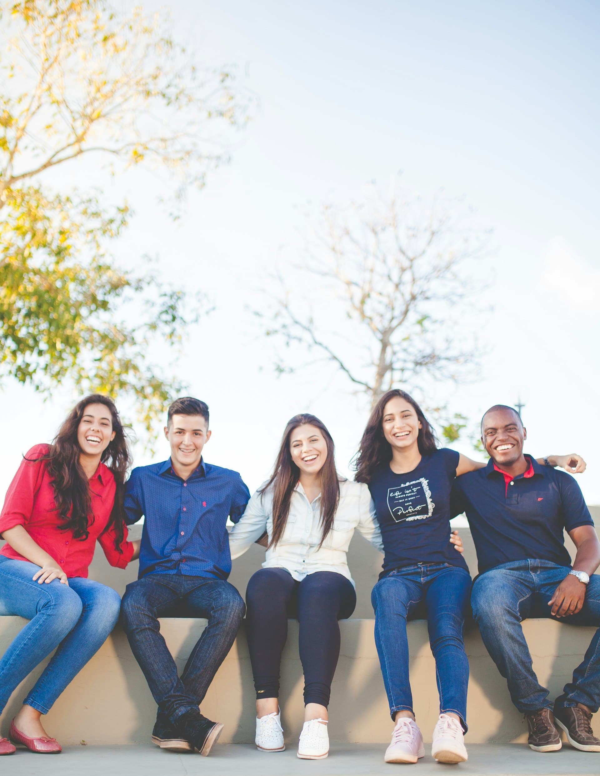 Group enjoying an active outdoor lifestyle
